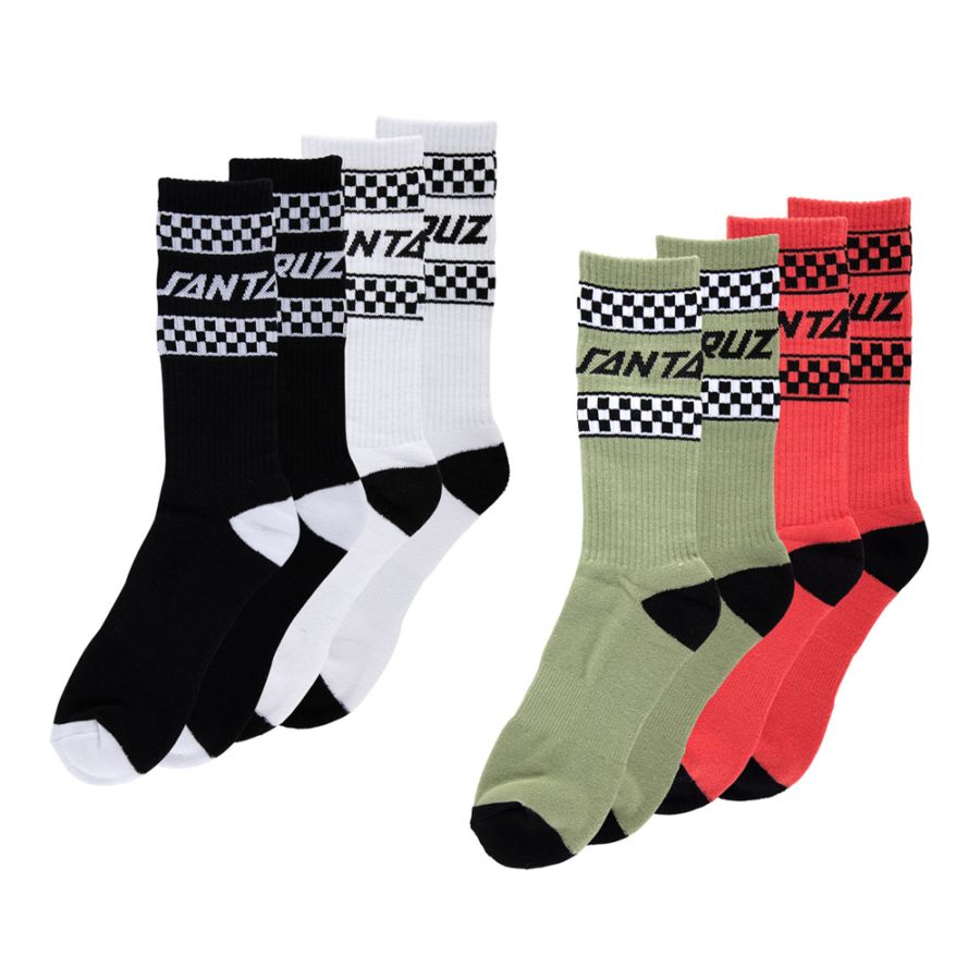 サンタクルーズ SANTA CRUZ<br>DRIFT STRIP 2-PACK SOCKS<br>ソックス アクセサリー メンズ レディース ストリート スケーター ファッション スケートボード スケボー sk8 skateboard【26SP】