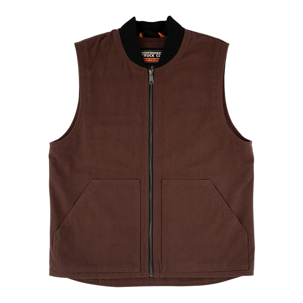 インディペンデント INDEPENDENT<br>BUILT TO GRIND CANVAS VEST<br>ベスト ファッション スケートボード メンズ ストリート スケボー sk8 skateboard【26SP】