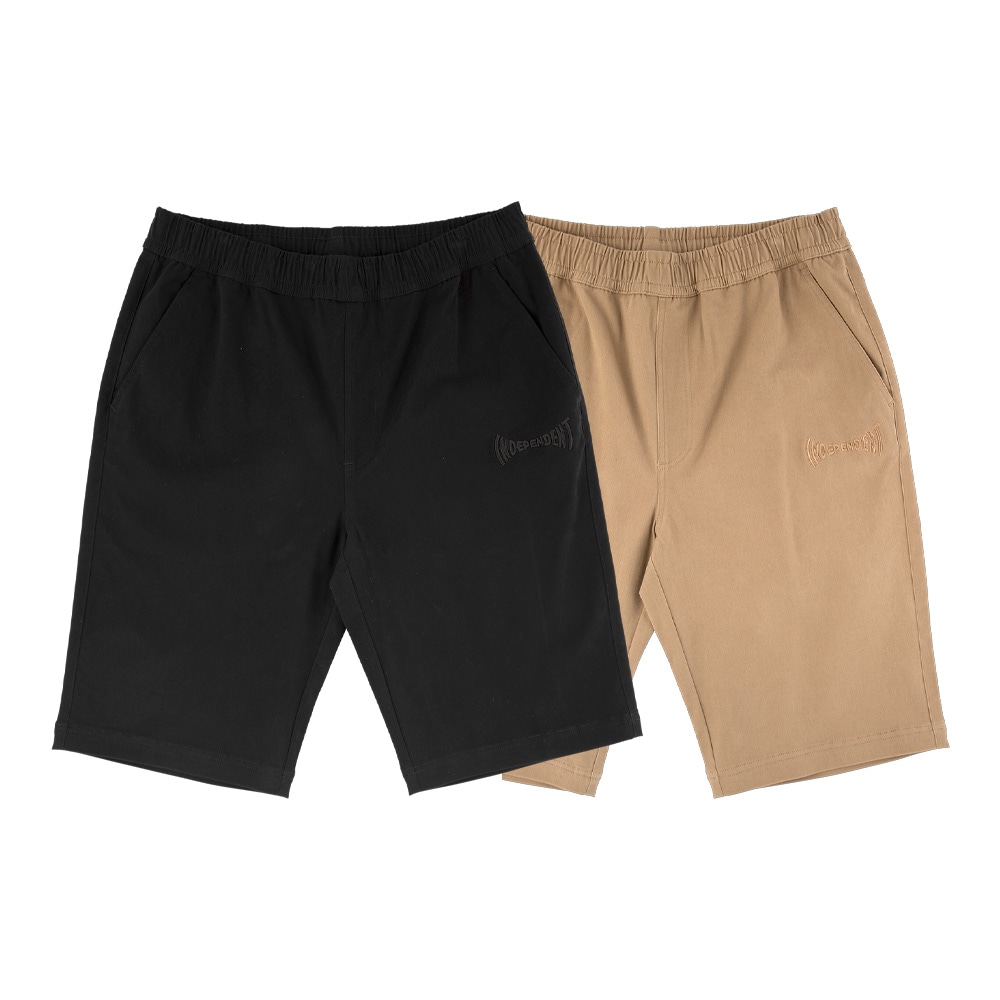 インディペンデント INDEPENDENT<br>SPAN ELASTIC WAIST SHORTS<br>ショートパンツ ハーフパンツ 短パン ショーツ スケートボード ファッション スケボー ストリート スケーター ファッション sk8 skateboard【26SP】