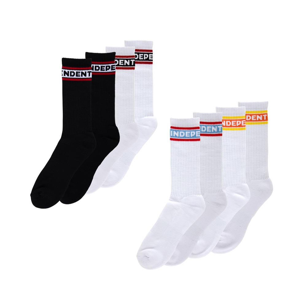 インディペンデント INDEPENDENT<br>BAR LOGO 2-PACK SOCKS<br>ソックス 2ペア 靴下 メンズ ストリート スケーター ファッション スケートボード スケボー sk8 skateboard【26SP】