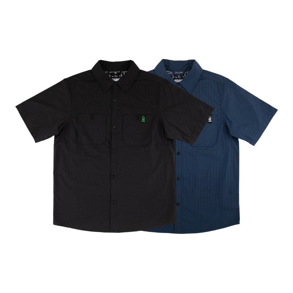 クリーチャー CREATURE<br>WEB 2 RELIC S/S WORK SHIRT<br>ワークシャツ 半そで 半袖 Tシャツ メンズ スケートボード スケボー ストリート スケーター ファッション sk8 skateboard【26SP】