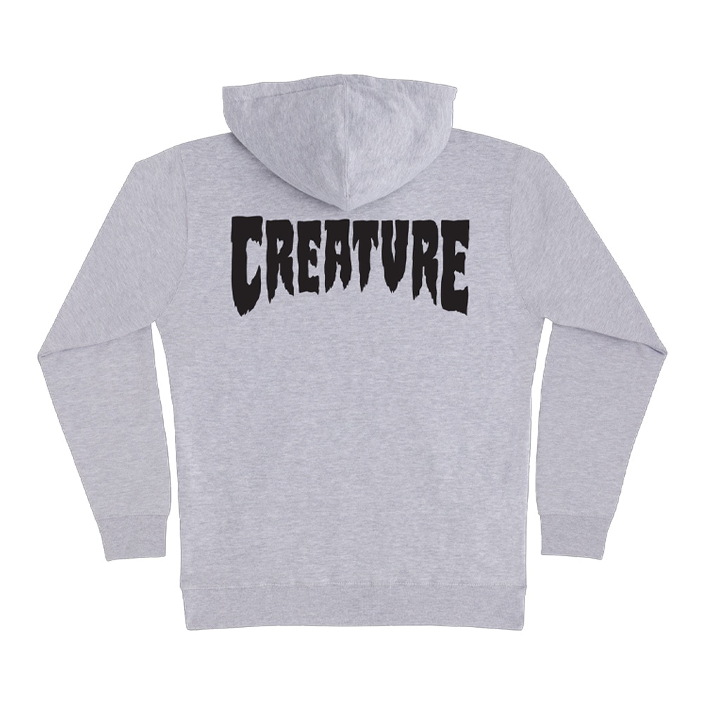 クリーチャー CREATURE<br>MONO P/O HOODED SWEATSHIRT<br>プルオーバーパーカー フード ストリート スケーター ファッション スケートボード スケボー sk8 skateboard【26SP】