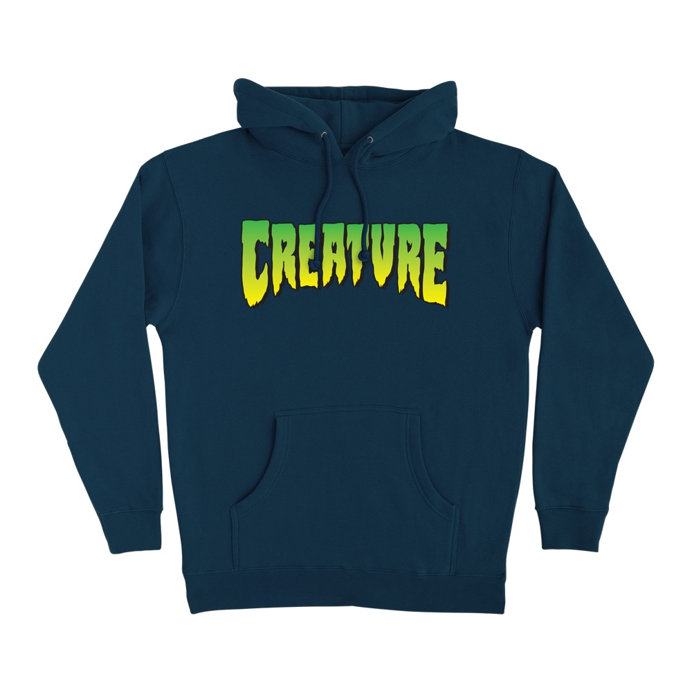 クリーチャー CREATURE<br>CREATURE LOGO P/O HOODED SWEATSHIRT<br>プルオーバーパーカー フード ストリート スケーター ファッション スケートボード スケボー sk8 skateboard【26SP】