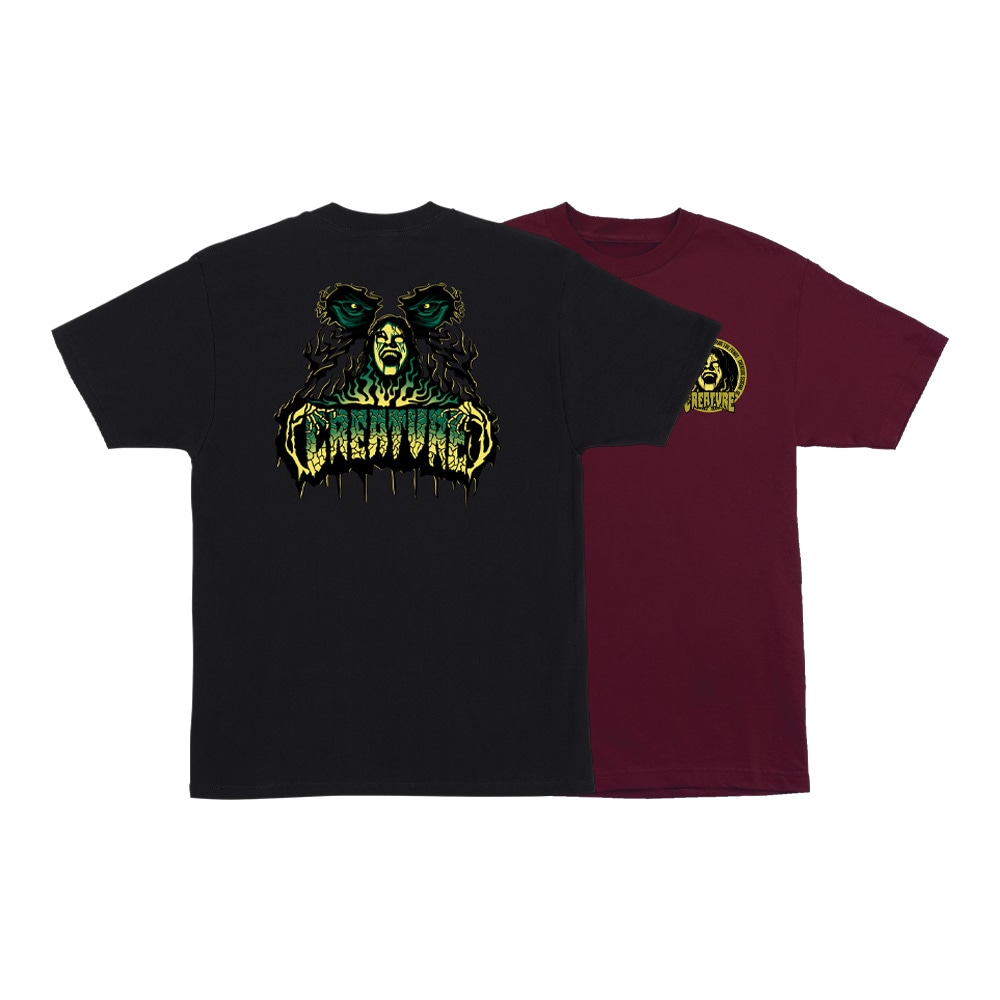 クリーチャー CREATURE<br>POSSESSED REGULAR S/S SHIRT<br>Tシャツ 半袖 ストリート スケーター メンズ ファッション スケートボード スケボー sk8 skateboard【26SP】