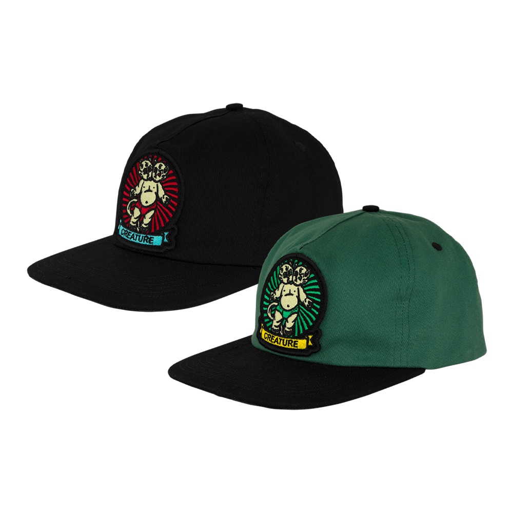 クリーチャー CREATURE<br>SIDESHOW SNAPBACK HAT<br>キャップ スナップバック ハット 帽子 CAP メンズ スケートボード スケボー ストリート スケーター ファッション sk8 skateboard【26SP】