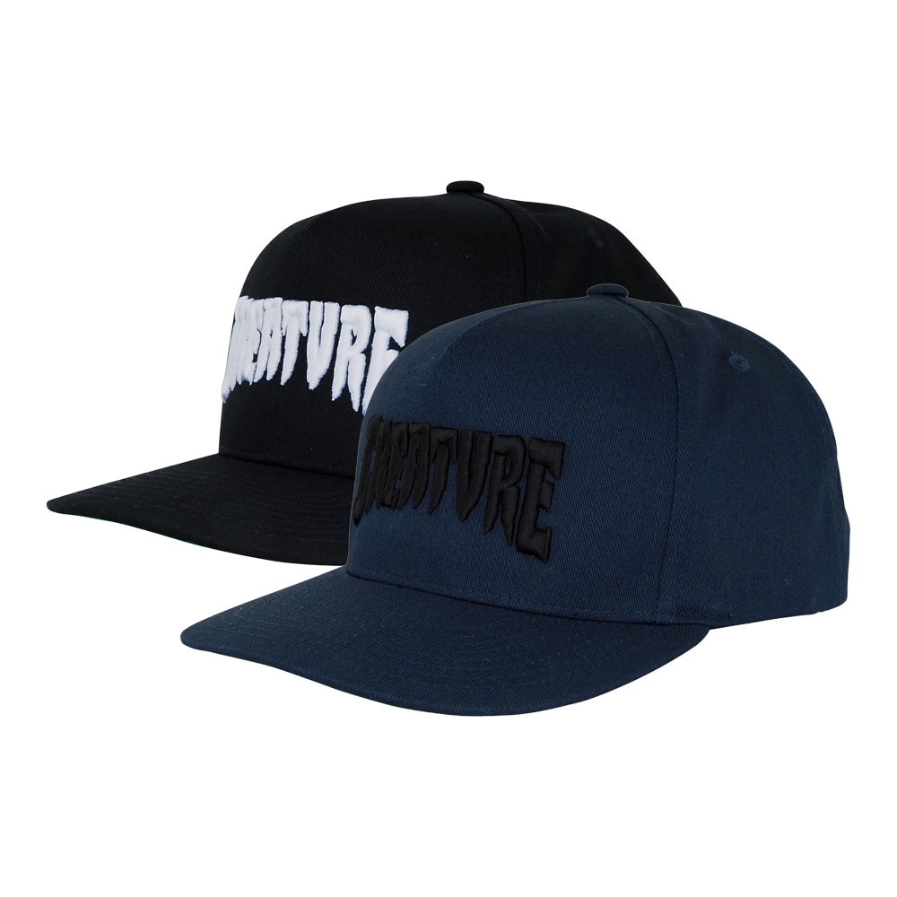クリーチャー CREATURE<br>MONO LOGO SNAPBACK HAT<br>キャップ スナップバックハット 帽子 CAP メンズ スケートボード スケボー ストリート スケーター ファッション sk8 skateboard【26SP】