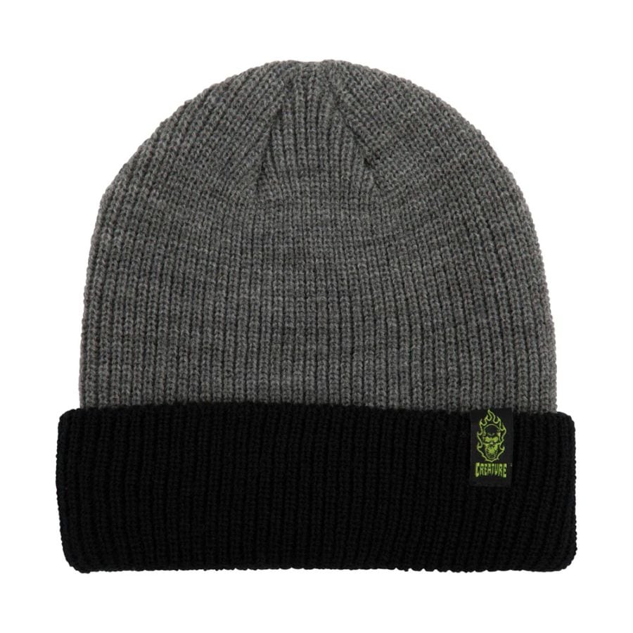 クリーチャー CREATURE<br>BONEHEAD LABEL BEANIE<br>ビーニー ニット帽 帽子 ストリート スケーター ファッション スケートボード スケボー sk8 skateboard【26SP】