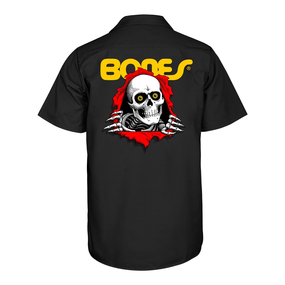 パウエル・ペラルタ POWELL PERALTA<br>RIPPER S/S WORK SHIRTS<br>ワークシャツ 半袖 メンズ スケートボード スケボー sk8 skateboard ストリート ファッション おしゃれ オールドスクール【26SS】