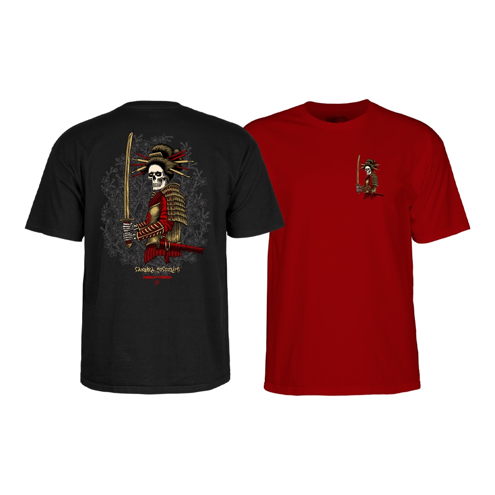 パウエル・ペラルタ POWELL PERALTA<br>SAKURA YOSOZUMI ONNA BUGEISHA S/S T-SHIRT<br>Tシャツ 半袖 四十住さくら メンズ スケートボード スケボー sk8 skateboard ストリート ファッション おしゃれ オールドスクール【26SS】