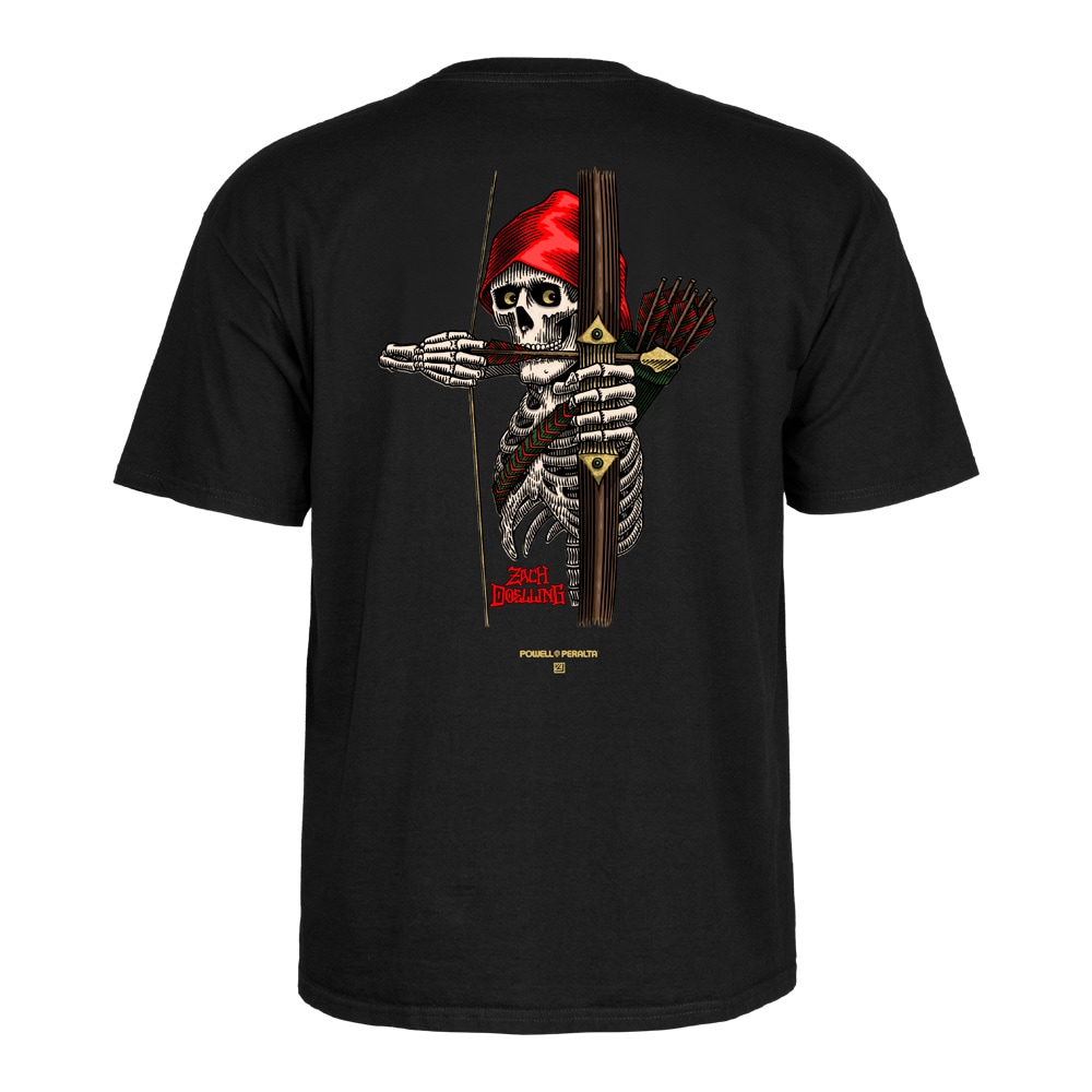 パウエル・ペラルタ POWELL PERALTA<br>ZACH DOELLING ARCHER S/S T-SHIRT<br>Tシャツ 半袖 ザック・ドーリング メンズ スケートボード スケボー sk8 skateboard ストリート ファッション おしゃれ オールドスクール【26SS】