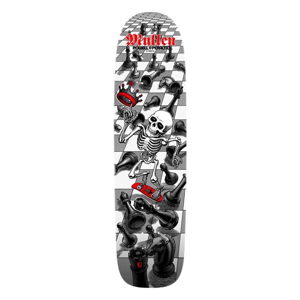 パウエル・ペラルタ POWELL PERALTA<br>スケボー デッキ 7.4 BONES BRIGADE® RODNEY MULLEN SERIES 17 REISSUE DECK WHITE<br>ロドニー・ミューレン ボーンズ・ブリゲード ホワイト 限定 オールドスクール リイシュー スケボー【2603】