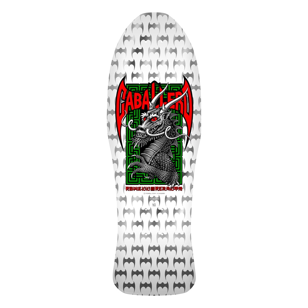 パウエル・ペラルタ POWELL PERALTA<br>スケボー デッキ 10 BONES BRIGADE® STEVE CABALLERO SERIES 17 REISSUE DECK WHITE<br>スティーブ・キャバレロ ボーンズ・ブリゲード ホワイト 限定 オールドスクール リイシュー スケボー【2603】
