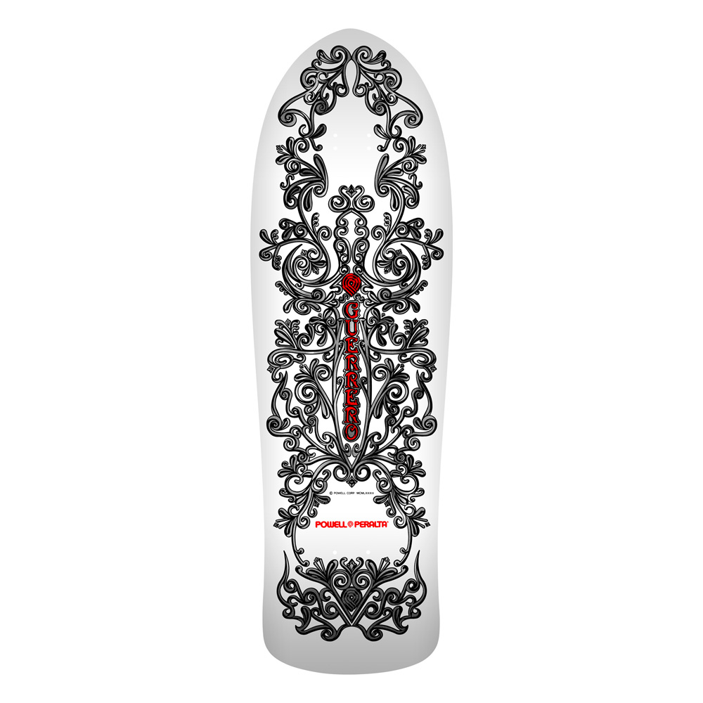 パウエル・ペラルタ POWELL PERALTA<br>スケボー デッキ 9.85 BONES BRIGADE® TOMMY GUERRERO SERIES 17 REISSUE DECK WHITE<br>トミー・ゲレロ ボーンズ・ブリゲード ホワイト 限定 オールドスクール リイシュー スケボー【2603】