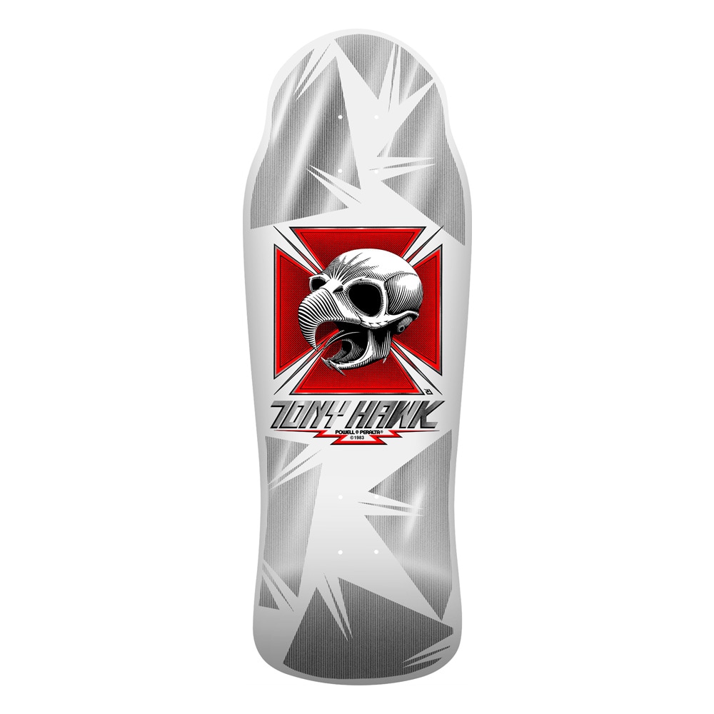 パウエル・ペラルタ POWELL PERALTA<br>スケボー デッキ 10.41 BONES BRIGADE® TONY HAWK SERIES 17 REISSUE DECK WHITE<br>トニー・ホーク ボーンズ・ブリゲード ホワイト 限定 オールドスクール リイシュー スケボー【2603】