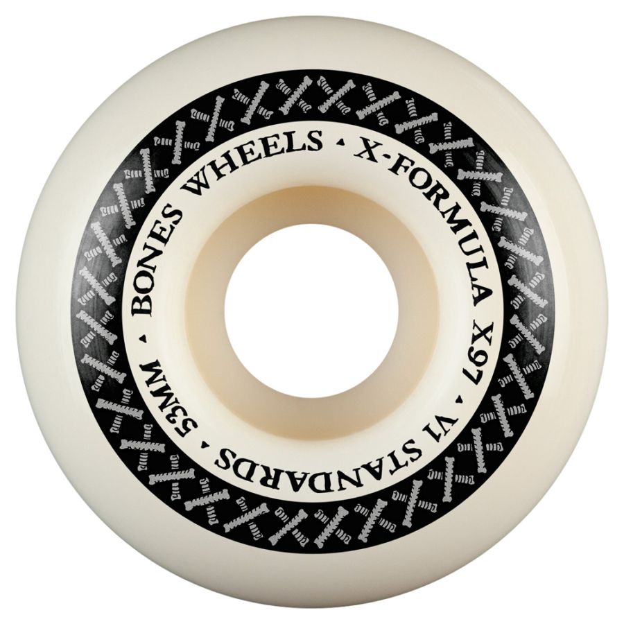 ボーンズ ウィール BONES WHEELS<br>53mm X-FORMULA V1 STANDARD 97A  WHEELS<br>ハードウィール 4個セット エックスフォーミュラー X97 スケートボード スケボー skateboard タイヤ【2603】
