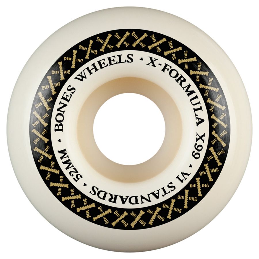 ボーンズ ウィール BONES WHEELS<br>52mm X-FORMULA V1 STANDARD 99A  WHEELS<br>ハードウィール 4個セット エックスフォーミュラー X99 スケートボード スケボー skateboard タイヤ【2603】