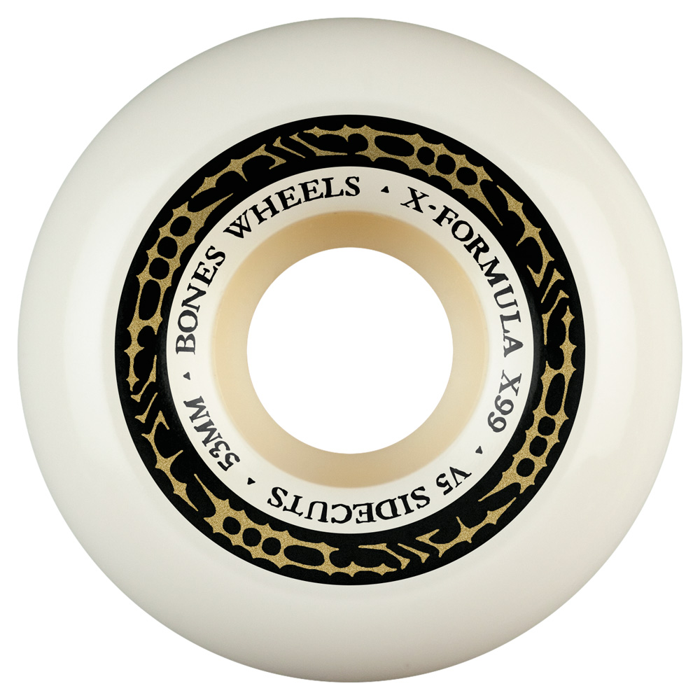 ボーンズ ウィール BONES WHEELS<br>53mm X-FORMULA V5 SIDE-CUT 99A  WHEELS<br>ハードウィール 4個セット エックスフォーミュラー X99 スケートボード スケボー skateboard タイヤ【2603】