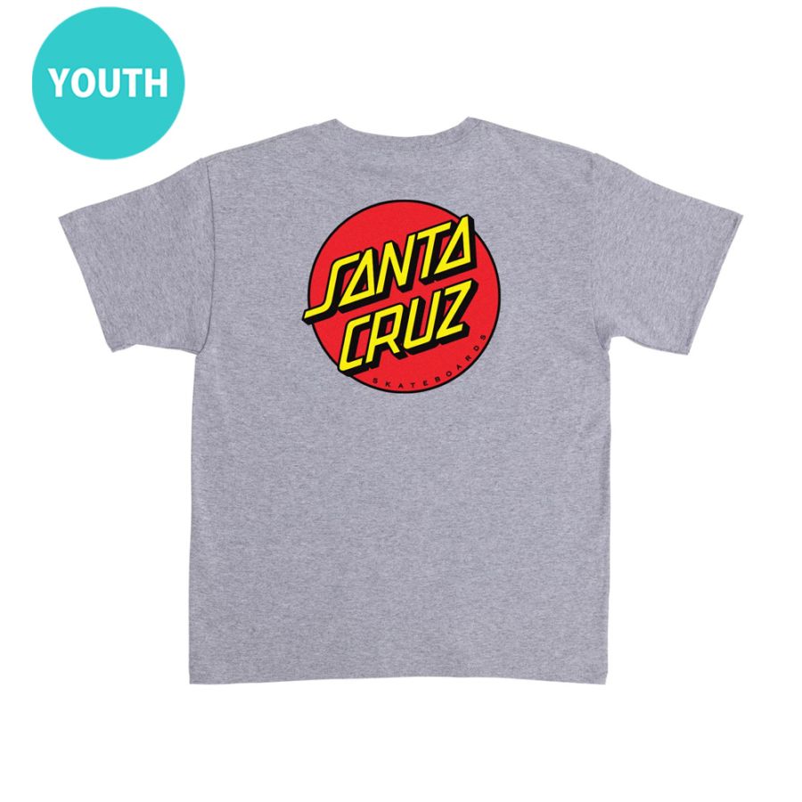 サンタクルーズ SANTA CRUZ<br>CLASSIC DOT S/S REGULAR T-SHIRT YOUTH<br>Tシャツ ユースサイズ 子供用 半袖 TEE 小学生 服 スケートボード スケボー sk8 skateboard【26SP】