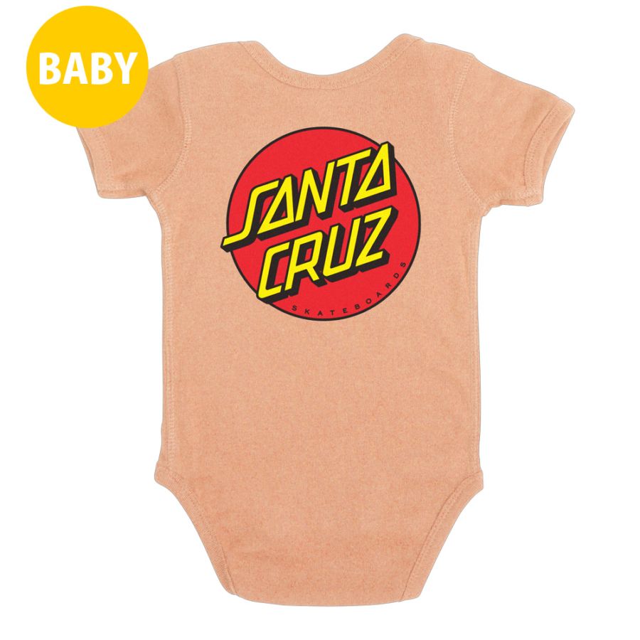 サンタクルーズ SANTA CRUZ<br>CLASSIC DOT ONE PIECE S/S INFANT BABY<br>ロンパース ワンピース 赤ちゃん ベビーサイズ プレゼント ギフト 贈り物 出産祝い 誕生日 スケートボード スケボー sk8 skateboard【26SP】