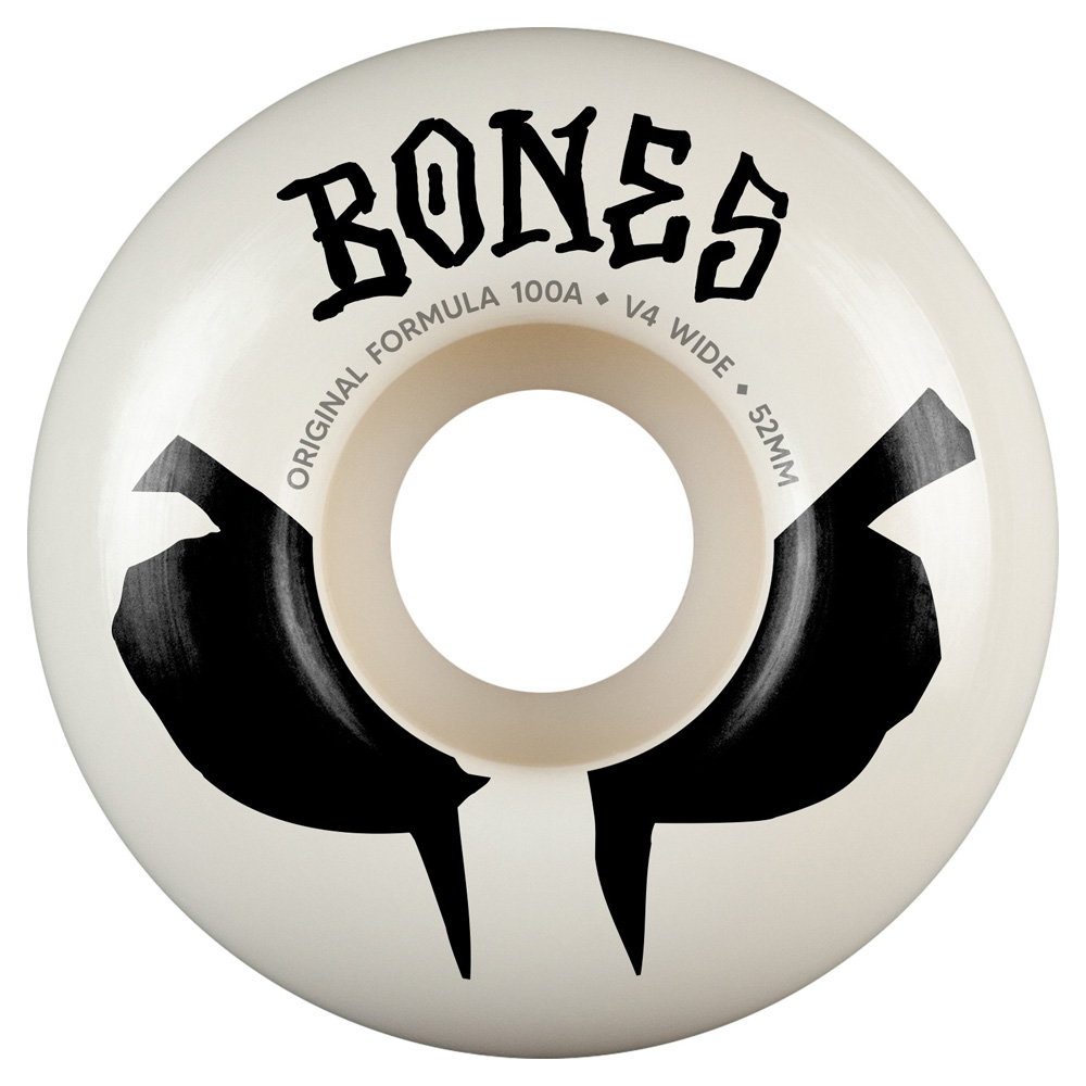 ボーンズ ウィール BONES WHEELS<br>52mm OG FORMULA 100A V4 WIDE WHEELS<br>ウィール スケートボード スケボー 4個1セット(スケートボード1台分) sk8 skateboard【2604】