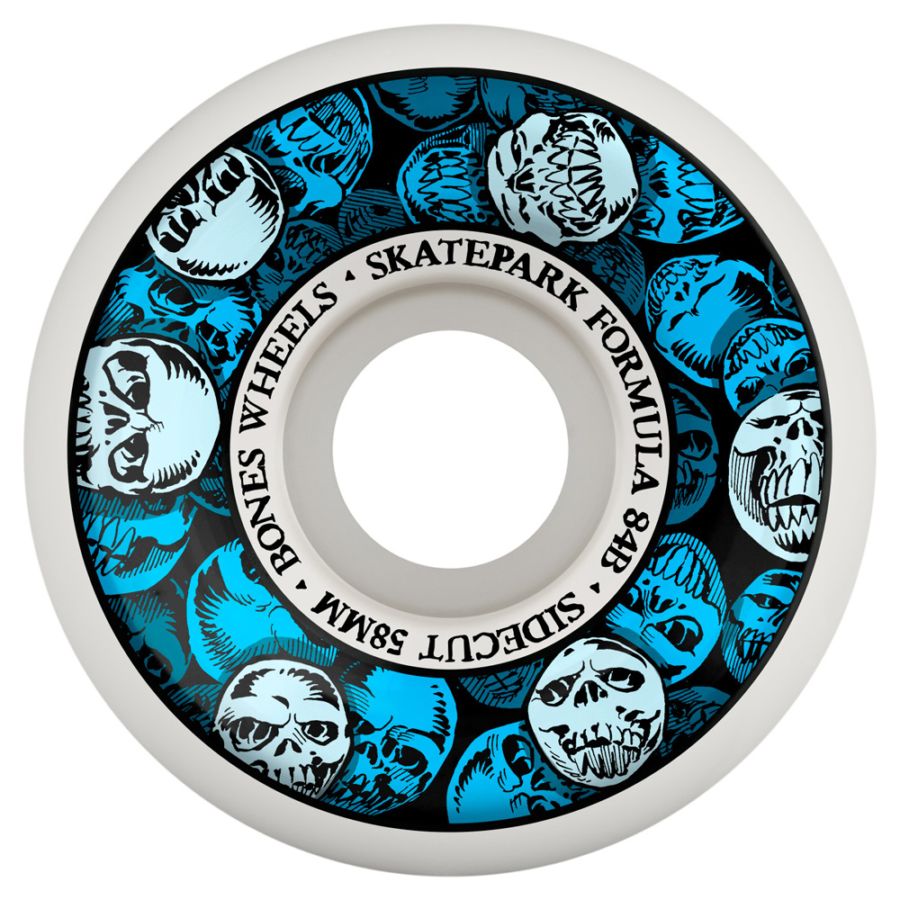 ボーンズ ウィール BONES WHEELS<br>58mm SPF SKATEPARK FORMULA P5 SIDECUT 84B WHEELS<br>ハードウィール(4個セット)ホワイト スケートパークフォーミュラ スケートボード スケボー sk8 skateboard タイヤ ローラー 車輪 トリック スライド グラインド【2604】