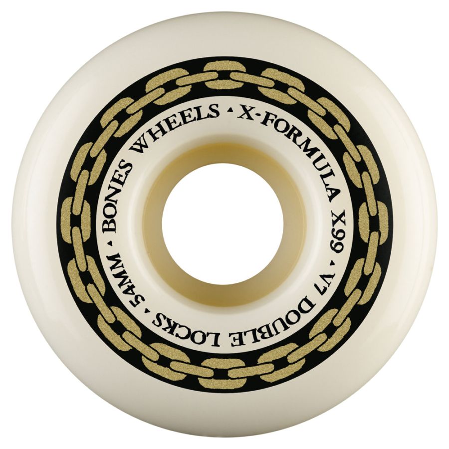 ボーンズ ウィール BONES WHEELS<br>54mm X-FORMULA DOUBLE LOCKS V7 99A WHEELS<br>ハードウィール 4個セット エックスフォーミュラー X99 スケートボード スケボー skateboard タイヤ トリック【2604】