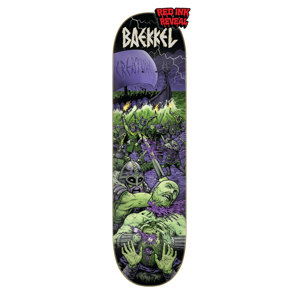 クリーチャー CREATURE<br>スケボー デッキ 8.6 BAEKKEL WARRIORS VX PRO DECK<br>ケビン・ベッケル ブイエックス スケートボード ストリート sk8 skateboard 板【2606】