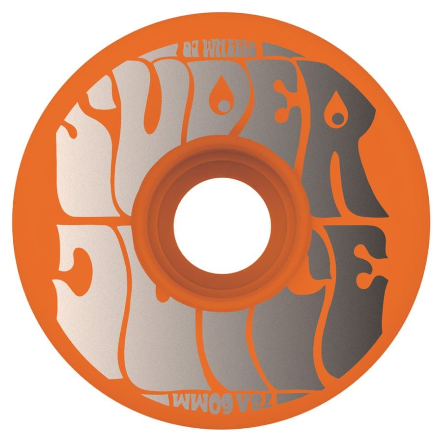 オージェイウィール OJ WHEELS<br>60mm SUPER JUICE NEON ORANGE 78A WHEELS<br>ソフトウィール 4個セット スーパージュース クルーザー 移動 スケートボード スケボー sk8 skateboard タイヤ【2606】