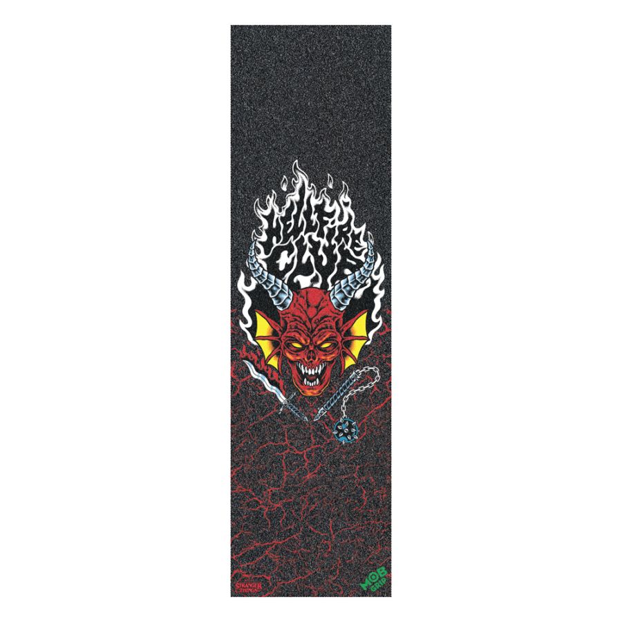 モブグリップ MOB GRIP<br>9in x 33in STRANGER THINGS HELLFIRE CLUB SHEET<br>グリップテープ デッキテープ ストレンジャーシングス 限定コラボ スケートボード スケボー sk8 skateboard【2510】