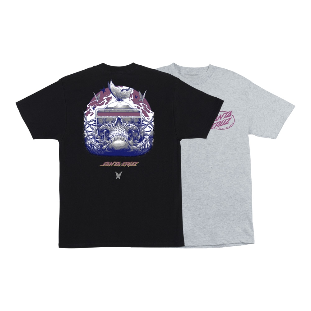 サンタクルーズ SANTA CRUZ<br>WOOTEN CYBER SKULL S/S REGULAR T-SHIRT<br>ジェイク・ウーテン Tシャツ TEE 半袖  メンズ ストリート スケーター ファッション スケートボード スケボー sk8 skateboard【26SM】