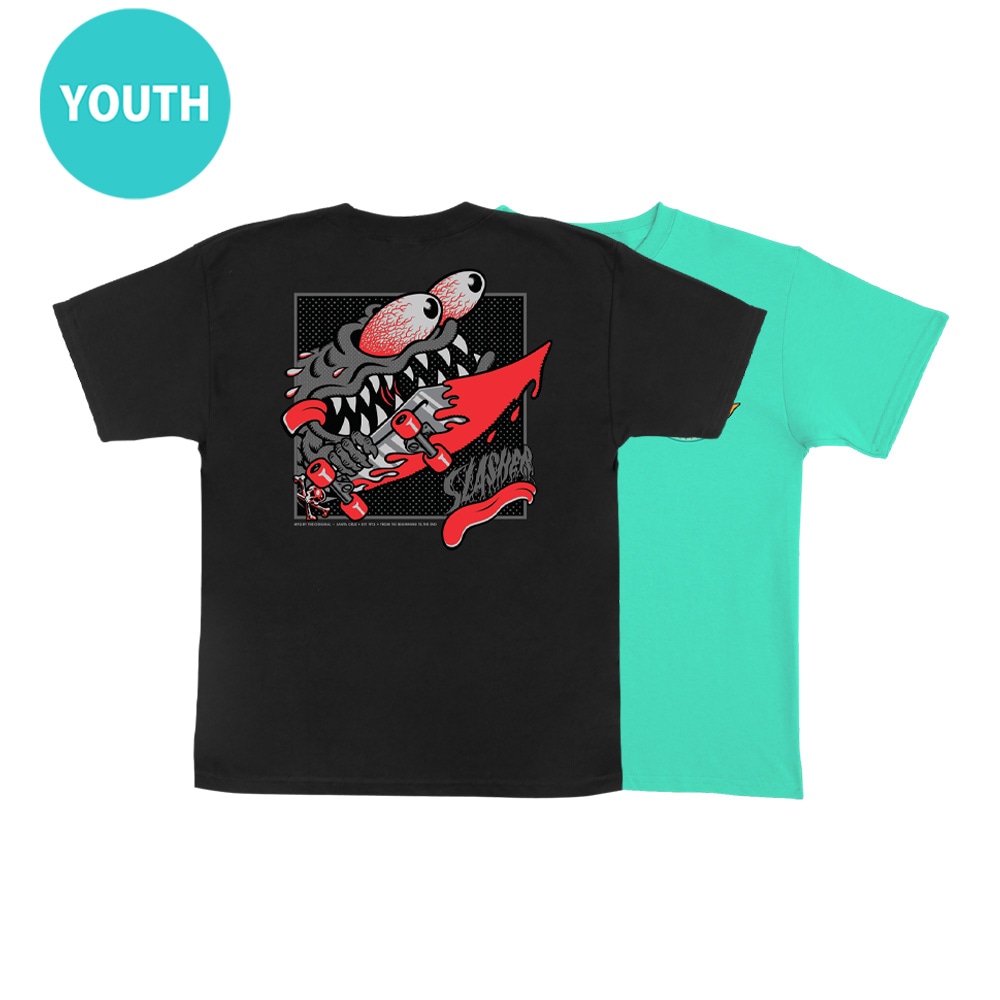 サンタクルーズ SANTA CRUZ<br>MEEK SLASHER BOX S/S REGULAR T-SHIRT YOUTH<br>Tシャツ ユースサイズ 子供用 半袖 TEE 小学生 服 スケートボード スケボー sk8 skateboard【26SM】