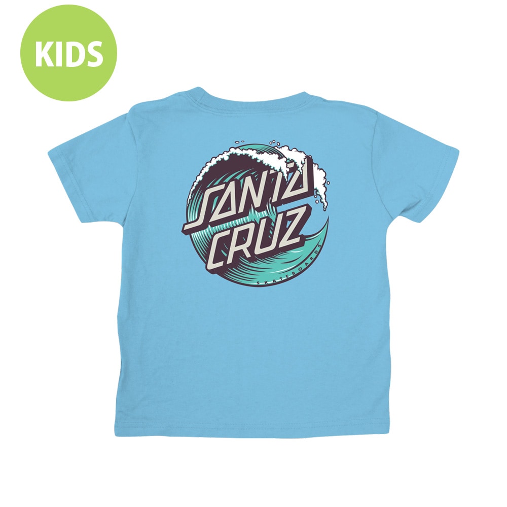 サンタクルーズ SANTA CRUZ<br>WAVE DOT S/S T-SHIRT KIDS<br>Tシャツ キッズ トドラー 子供服 ギフト プレゼント<br>誕生 出産 お祝い スケートボード スケボー sk8 skateboard【26SM】