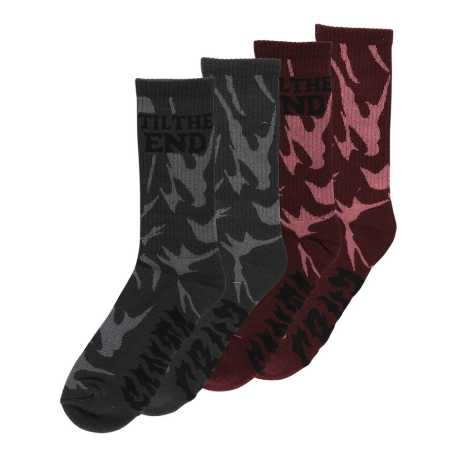 サンタクルーズ SANTA CRUZ<br>TTE MESSENGER 2-PACK SOCKS<br>ソックス アクセサリー メンズ レディース ストリート スケーター ファッション スケートボード スケボー sk8 skateboard【26SM】