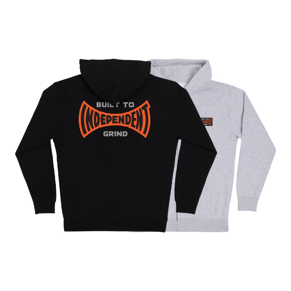 インディペンデント INDEPENDENT<br>BUILT TO GRIND SPAN ZIP HOODED SWEATSHIRT<br>ジップアップフードパーカー ファッション フード スケートボード メンズ ストリート スケボー sk8 skateboard【26SM】