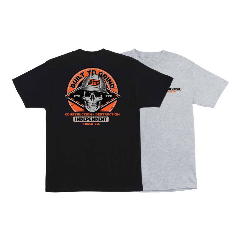 インディペンデント INDEPENDENT<br>BUILT TO GRIND HARD HEAD S/S REGULAR T-SHIRT<br>Tシャツ TEE 半袖 メンズ  スケートボード ファッション スケボー ストリート スケーター ファッション sk8 skateboard【26SM】