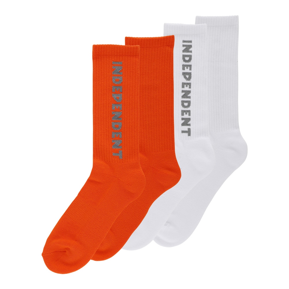 インディペンデント INDEPENDENT<br>BASELINE 2-PACK SOCKS<br>ソックス 2ペア 靴下 メンズ ストリート スケーター ファッション スケートボード スケボー sk8 skateboard【26SM】