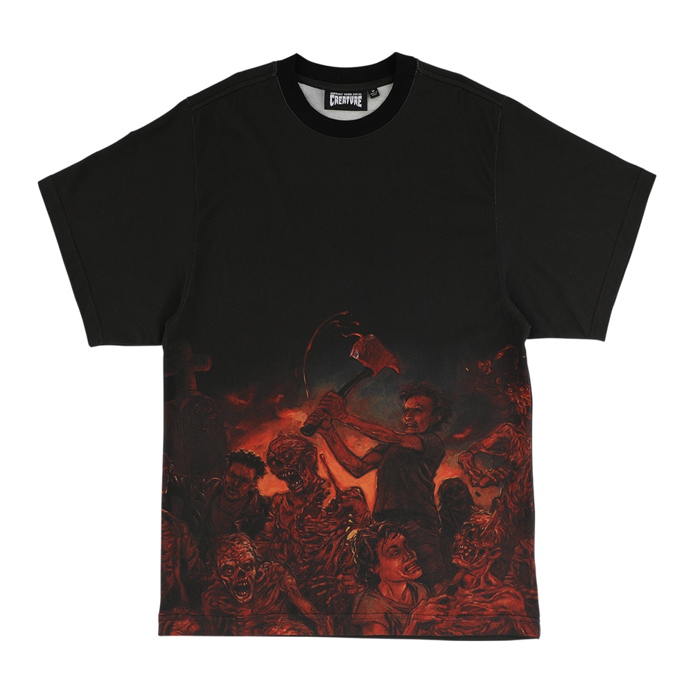 クリーチャー CREATURE<br>CANNIBAL CORPSE S/S RINGER TOP<br>Tシャツ リンガー カンニバル・コープス 半袖 ストリート スケーター メンズ ファッション スケートボード スケボー sk8 skateboard【26SM】