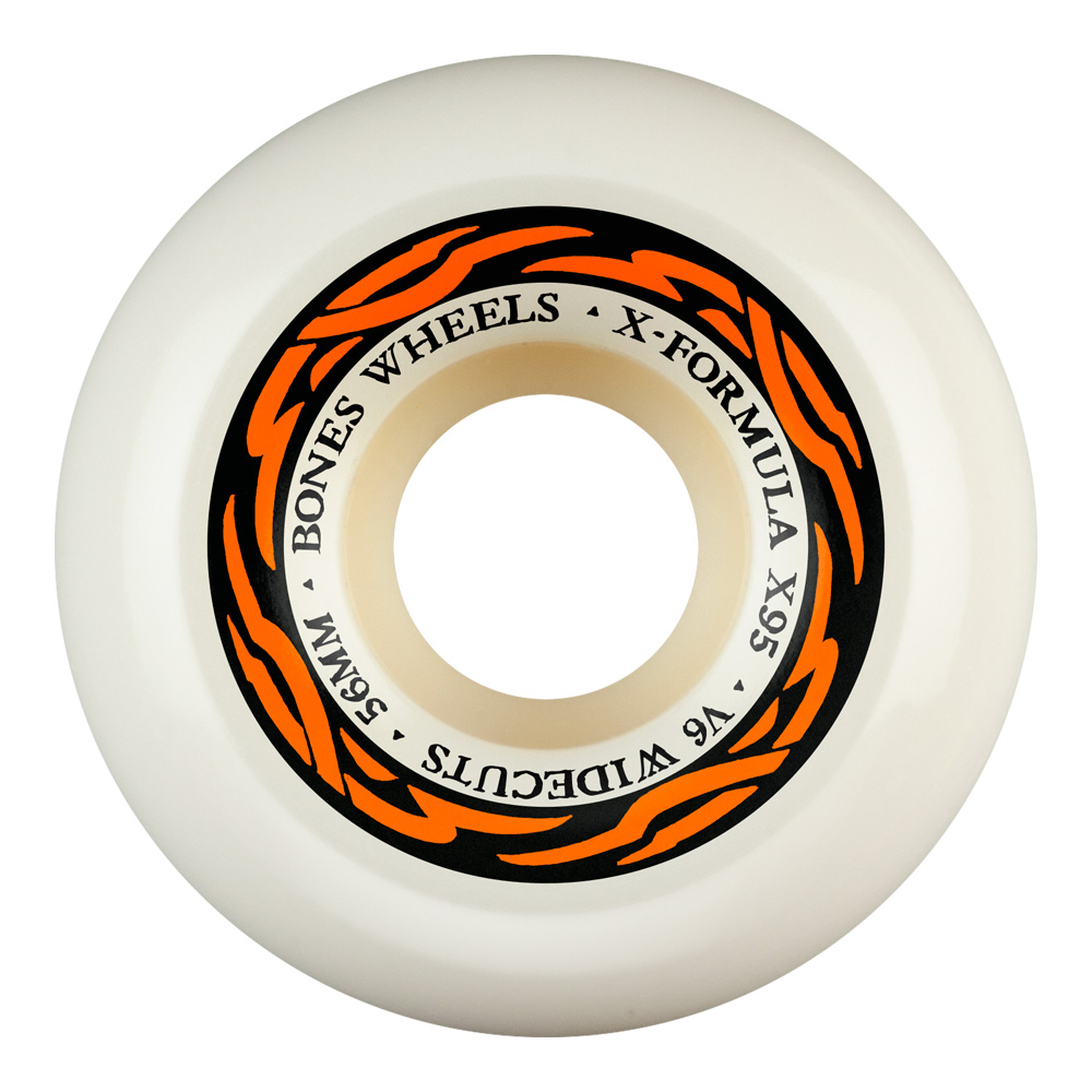 ボーンズ ウィール BONES WHEELS<br>56mm X-FORMULA V6 WIDECUT 95A WHEELS<br>ハードウィール 4個セット エックスフォーミュラー X95 スケートボード スケボー skateboard タイヤ【2604】