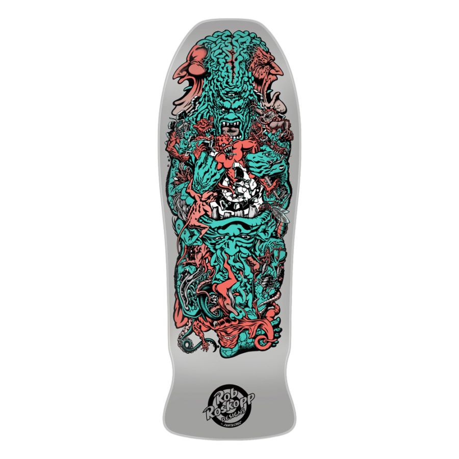 サンタクルーズ SANTA CRUZ<br>スケボー デッキ 10.22 ROSKOPP FIVE RE-ISSUE DECK<br>ロブ・ロスコップ 80' リイシュー オールドスクール 復刻 スケートボード 板【2608】