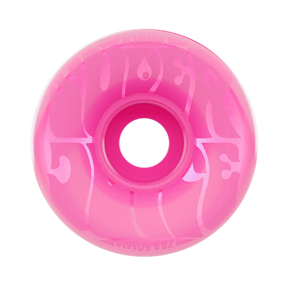 オージェイウィール OJ WHEELS<br>60mm BUBBLE GUM SUPER JUICE TRANS PINK 78A WHEELS<br>ソフトウィール 4個セット スーパージュース クルーザー 移動 スケートボード スケボー sk8 skateboard タイヤ【2608】