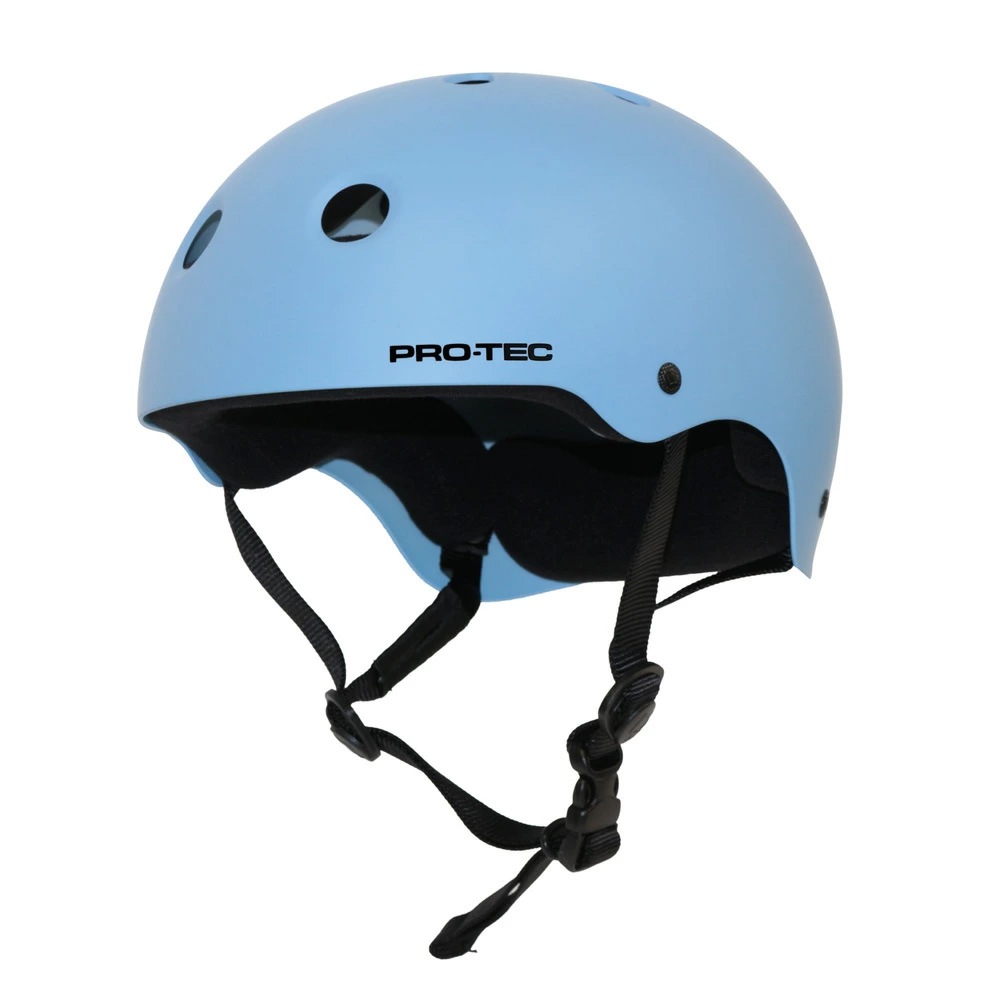 プロテック PRO-TEC<br>CLASSIC SKATE MATTE TRANQUIL BLUE<br>ヘルメット マットトランクイルブルー 青 プロテクター 大人用 子供用 キッズ ユース PROTEC スケートボード スケボー sk8 skateboard インライン【2410】