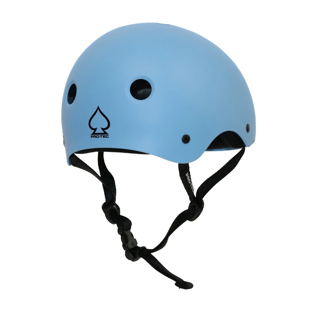 プロテック PRO-TEC<br>CLASSIC SKATE MATTE TRANQUIL BLUE<br>ヘルメット マットトランクイルブルー 青 プロテクター 大人用 子供用 キッズ ユース PROTEC スケートボード スケボー sk8 skateboard インライン【2410】