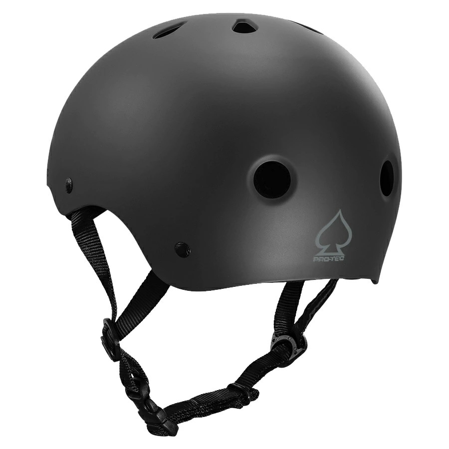 プロテック PRO-TEC<br>CLASSIC SKATE MATTE BLACK<br>ヘルメット マットブラック プロテクター 大人用 子供用 キッズ ユース つや消し 黒 PROTEC スケートボード スケボー sk8 skateboard インライン【2103】