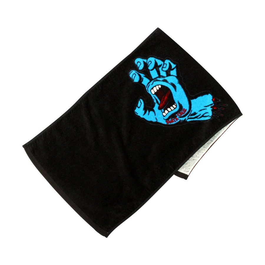 サンタクルーズ SANTA CRUZ<br>SCREAMING HAND FACE TOWEL BLACK<br