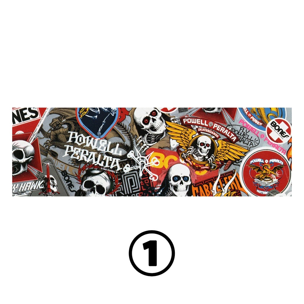 パウエル・ペラルタ POWELL PERALTA<br>10.5in x 33in COLLAGE GRIP TAPE SHEET<br>グリップテープ デッキテープ コラージュ スケートボード スケボー sk8 skateboard【2412】