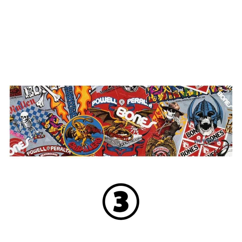 パウエル・ペラルタ POWELL PERALTA<br>10.5in x 33in COLLAGE GRIP TAPE SHEET<br>グリップテープ デッキテープ コラージュ スケートボード スケボー sk8 skateboard【2412】