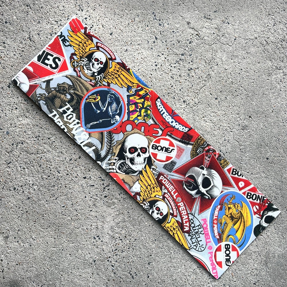 パウエル・ペラルタ POWELL PERALTA<br>10.5in x 33in COLLAGE GRIP TAPE SHEET<br>グリップテープ デッキテープ コラージュ スケートボード スケボー sk8 skateboard【2412】