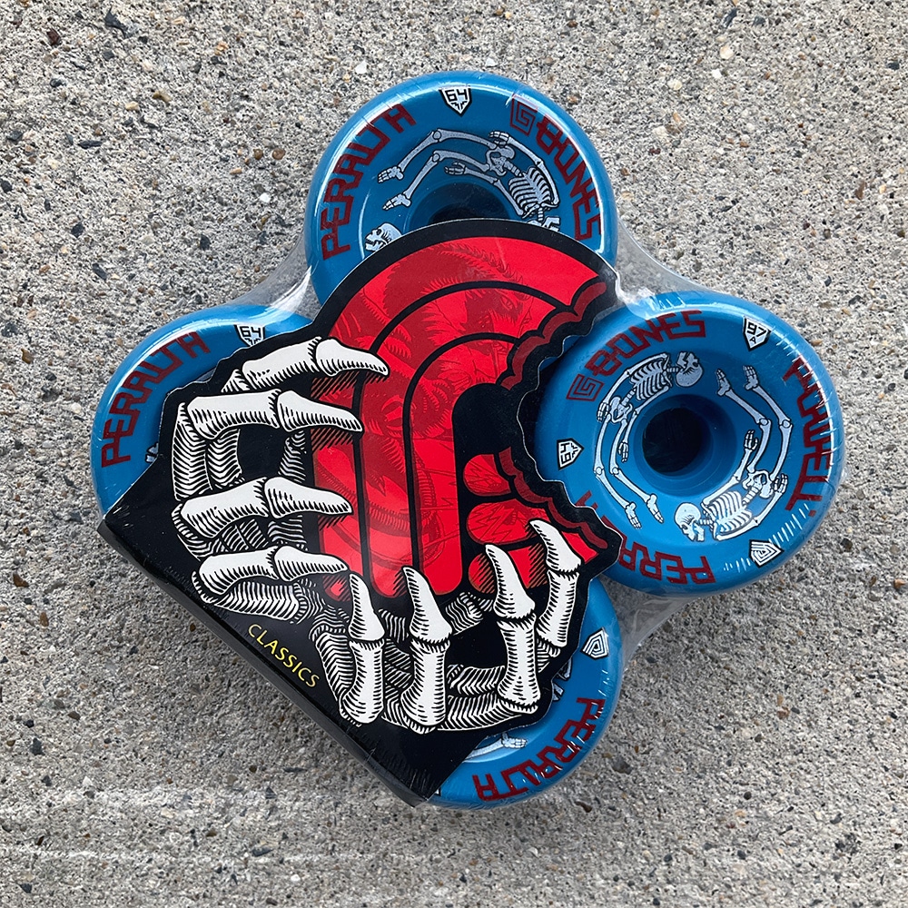 パウエル・ペラルタ POWELL PERALTA<br>64mm G-BONES 97A BLUE WHEELS