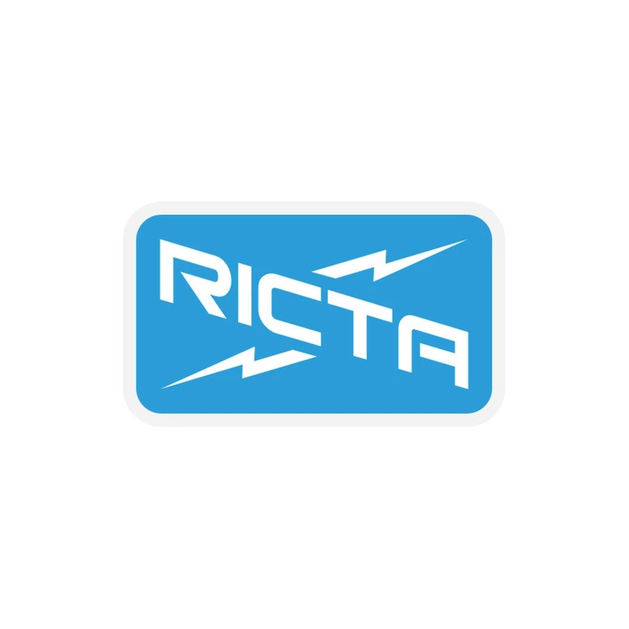 リクタ RICTA<br>3.22in x 1.89in RICTA LOGO STICKER<br>デカール ステッカー シール スケートボード スケボー sk8 skateboard