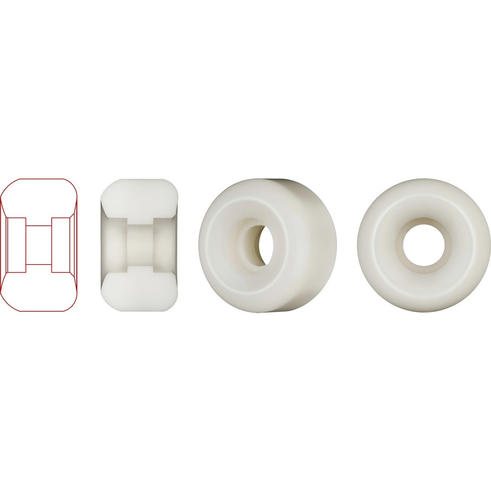 パウエル・ペラルタ POWELL PERALTA<br>52mm x 30mm NANO RATS DRAGON FORMULA  SPENCER SEMIEN WHITE 93A WHEEL<br>ハードウィール 4個セット ドラゴンフォーミュラ ナノ・ラット スペンサー・セミエン スケートボード sk8 skateboard タイヤ 車輪【2502】